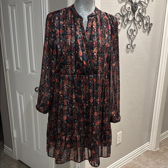 Soft Surroundings Dresses & Skirts - Floral Black and Red Women's Dress